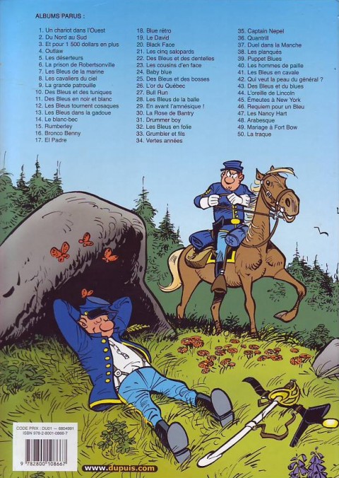 Verso de l'album Les Tuniques Bleues N° 9 La grande patrouille