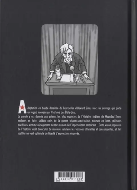 Verso de l'album Une histoire populaire de l'empire américain Une histoire populaire de l'empire américian
