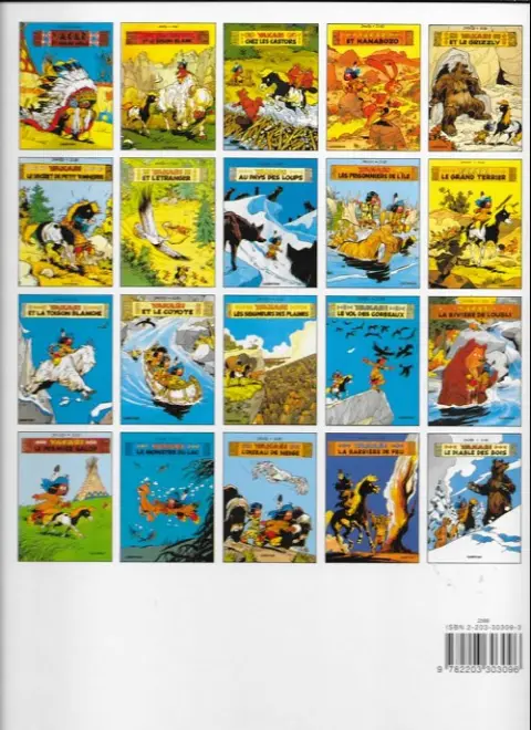 Verso de l'album Yakari Tome 9 Les prisonniers de l'ile