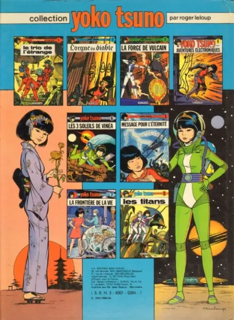 Verso de l'album Yoko Tsuno Tome 4 Aventures électroniques