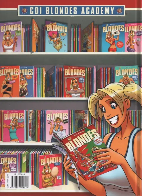 Verso de l'album Les Blondes Tome 23 C'est tous les jours Noël !