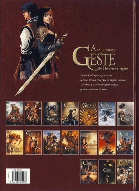 Verso de l'album La Geste des Chevaliers Dragons Tome 16 La Déesse