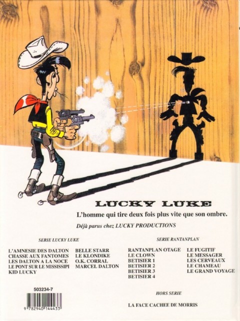 Verso de l'album Lucky Luke Tome 69 Marcel Dalton