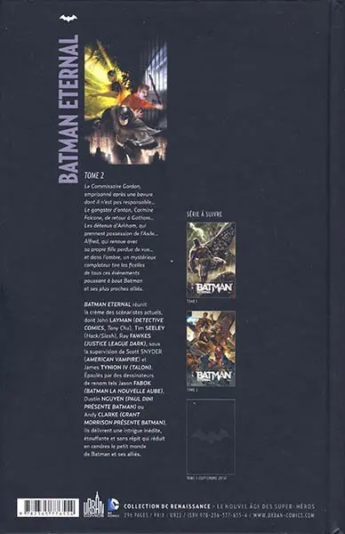 Verso de l'album Batman Eternal Tome 2