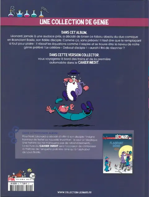 Verso de l'album La Collection Léonard Tome 40 C'est parti, mon génie !