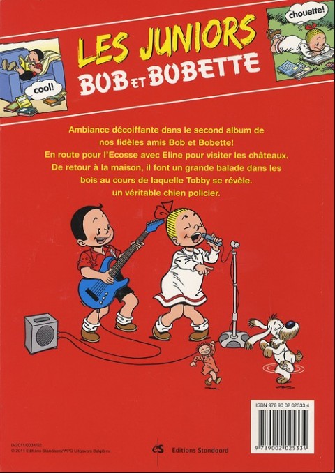 Verso de l'album Bob et Bobette (Les Juniors) Tome 2 Inspecteurs juniors