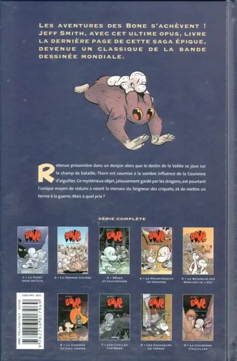 Verso de l'album Bone Tome 9 La Couronne d'aiguilles