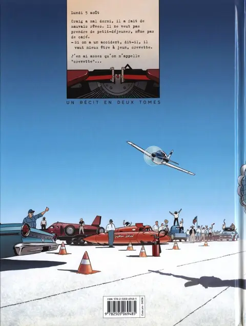 Verso de l'album Bonneville Tome 1 Quatre zéro sept !