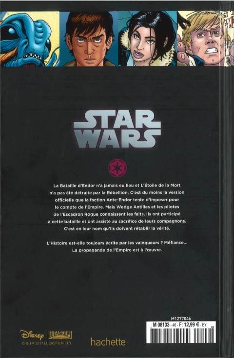 Verso de l'album Star Wars - Légendes - La Collection Tome 46 X-Wing Rogue Squadron - IV. Le Dossier Fantôme