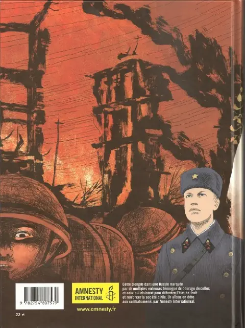 Verso de l'album Les Cahiers russes [La guerre oubliée du Caucase]