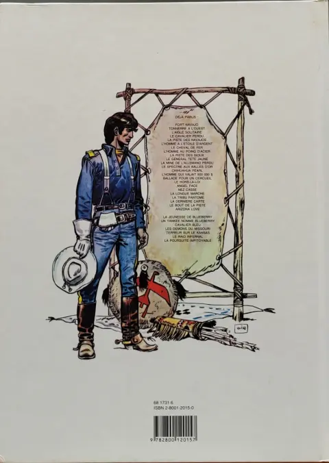 Verso de l'album Blueberry Tome 21 La Dernière Carte