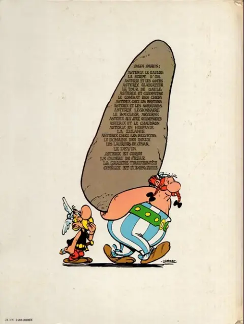Verso de l'album Astérix Tome 13 Astérix et le chaudron
