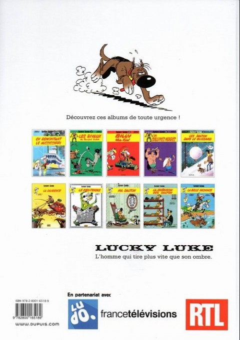 Verso de l'album Lucky Luke Tome 19 Les Rivaux de Painful Gulch