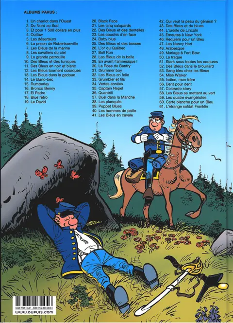Verso de l'album Les Tuniques Bleues Tome 51 Stark sous toutes les coutures