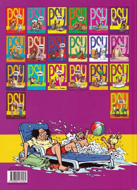 Verso de l'album Les Psy Tome 16 Besoin de vacances !