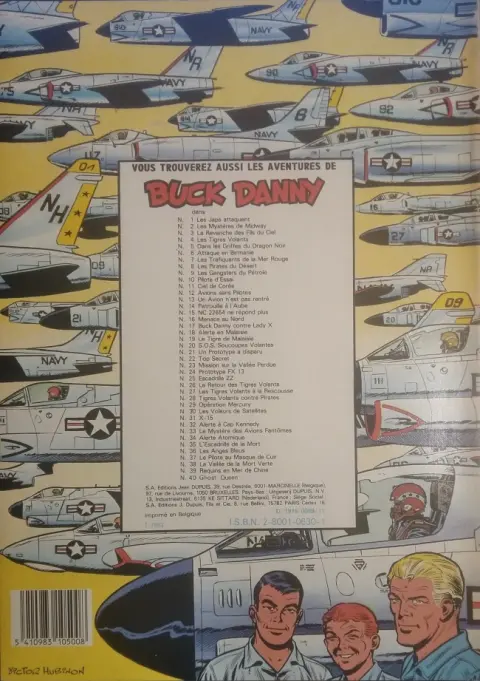 Verso de l'album Buck Danny Tome 40 La Reine fantôme - Ghost Queen