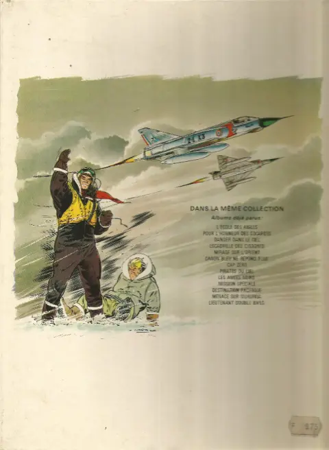 Verso de l'album Tanguy et Laverdure Tome 11 Destination Pacifique
