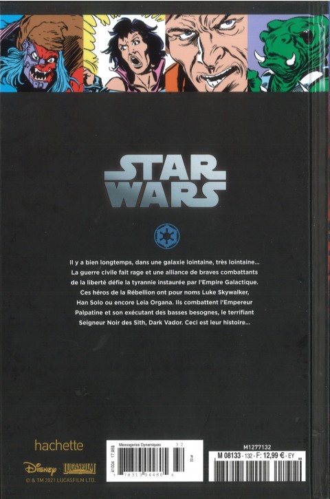 Verso de l'album Star Wars - Légendes - La Collection #132 Star Wars Classic - #85, #87 à #90