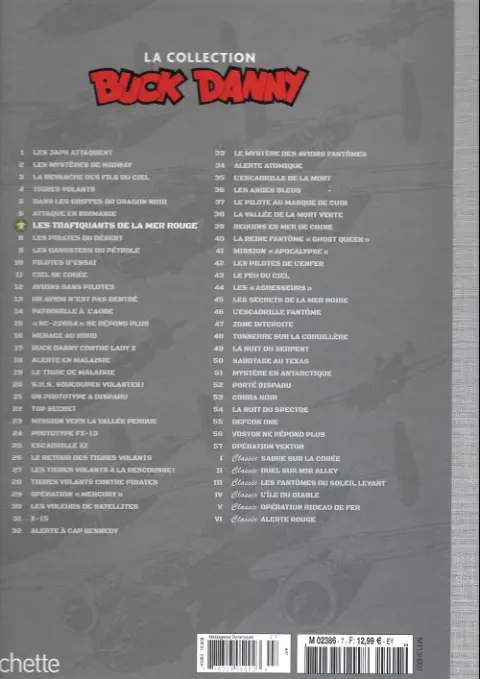 Verso de l'album Buck Danny La collection Tome 7 Les trafiquants de la mer rouge