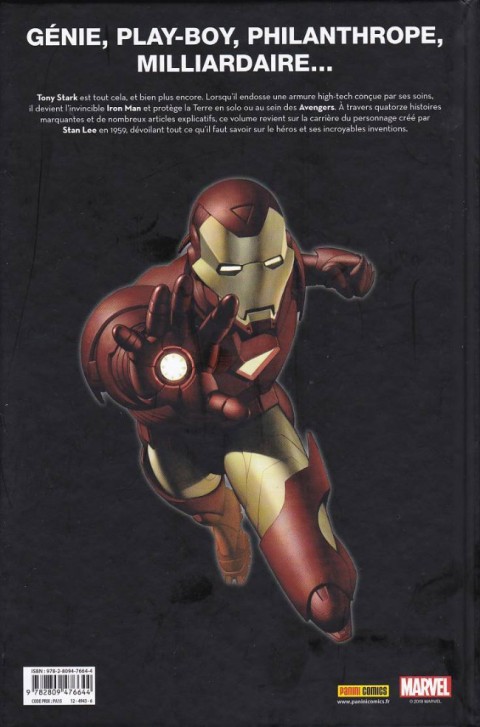 Verso de l'album Je suis Iron Man