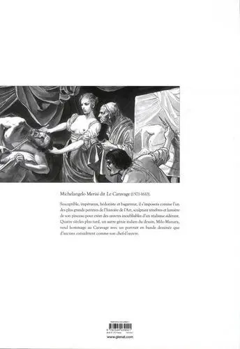 Verso de l'album Le Caravage Edition Intégrale Noir & Blanc