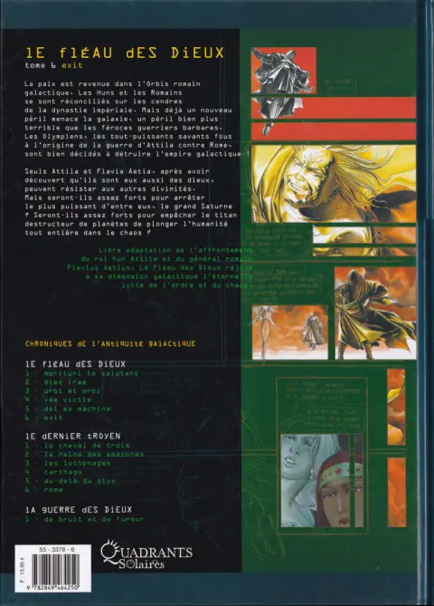 Verso de l'album Le Fléau des dieux Tome 6 Exit