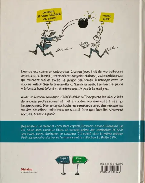 Verso de l'album Chief Bullshit Officer - Les extraordinaires aventures de la vie de bureau 1.0
