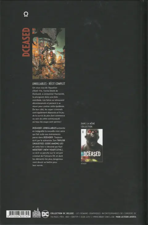 Verso de l'album DCeased Unkillables
