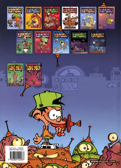 Verso de l'album Kid Paddle Tome 11 Le retour de la momie qui pue qui tue