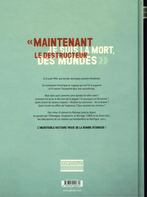 Verso de l'album La Bombe