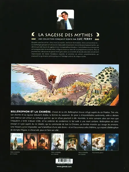 Verso de l'album Bellérophon et la Chimère