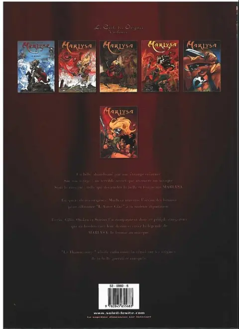 Verso de l'album Marlysa Tome 5 Le thaumaturge