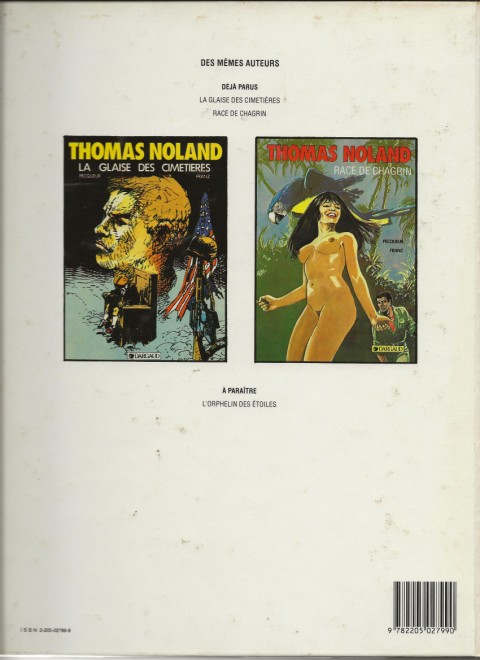 Verso de l'album Thomas Noland Tome 2 Race de chagrin