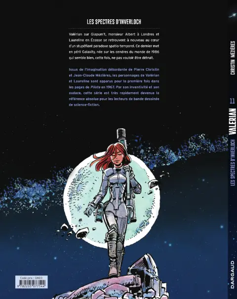Verso de l'album Valérian Tome 11 Les Spectres d'Inverloch