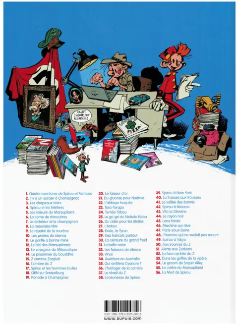 Verso de l'album Spirou et Fantasio Tome 51 Alerte aux Zorkons