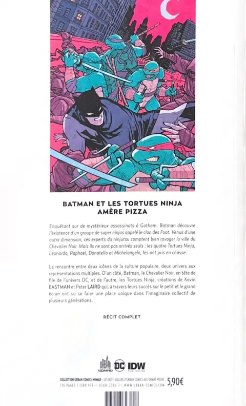 Verso de l'album Batman & les Tortues Ninja Tome 1 Amère pizza