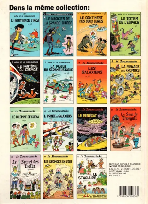 Verso de l'album Le Scrameustache Tome 1 L'héritier de l'Inca