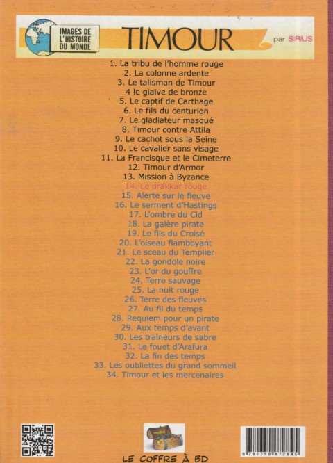 Verso de l'album Les Timour Tome 14 Le Drakkar rouge
