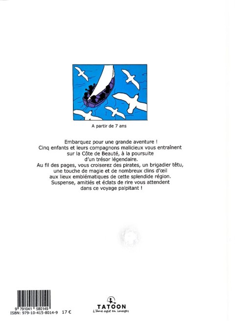 Verso de l'album Mystère sur la Côte de Beauté