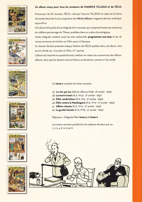 Verso de l'album Félix Intégrale Tome 7