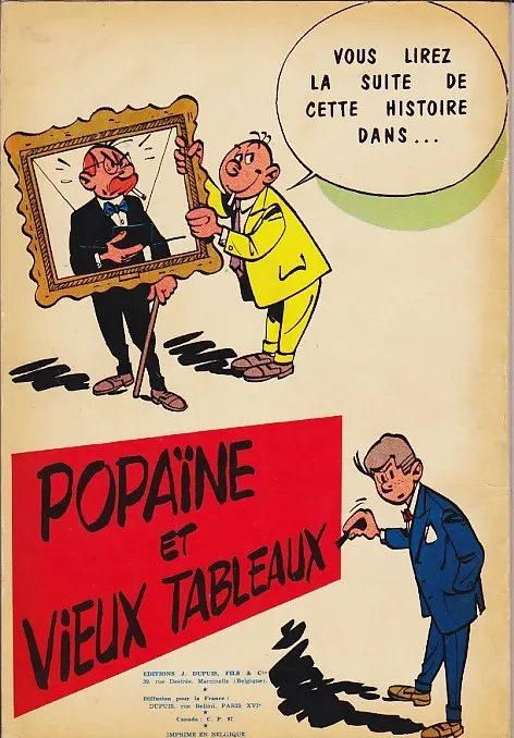 Verso de l'album Gil Jourdan Tome 1 Libellule s'évade