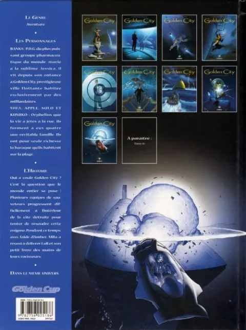 Verso de l'album Golden City Tome 9 L'Énigme Banks