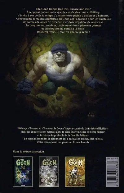 Verso de l'album The Goon Tome 3 Tas de ruines