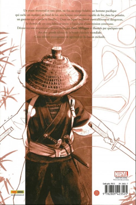Verso de l'album 5 Ronin - La Voie du samouraï