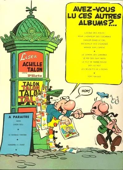 Verso de l'album Achille Talon Tome 1 Les idées d'Achille Talon cerveau-choc !