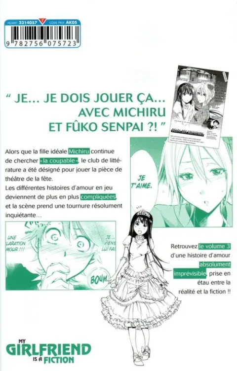 Verso de l'album My Girlfriend is a Fiction 3