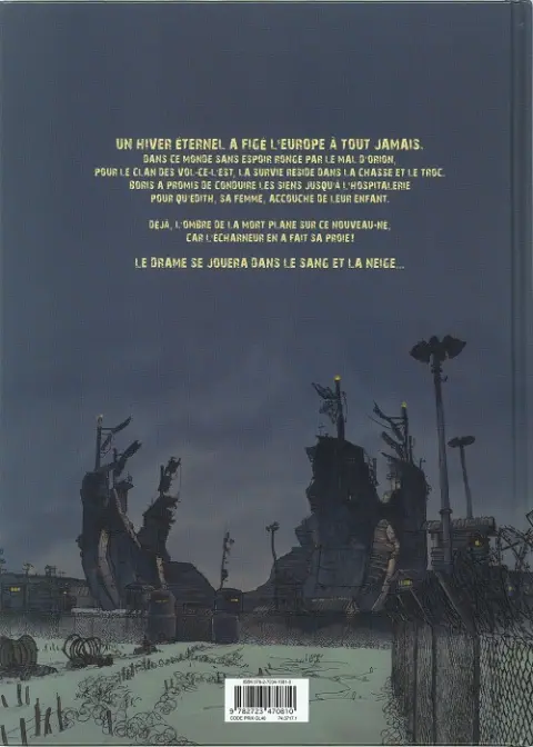Verso de l'album Neige Fondation Tome 1 Le sang des innocents