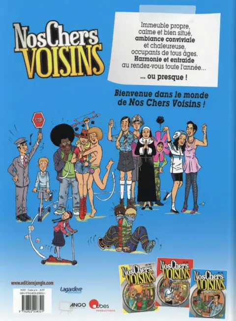 Verso de l'album Nos chers voisins Tome 3 Des voisins à la fête !