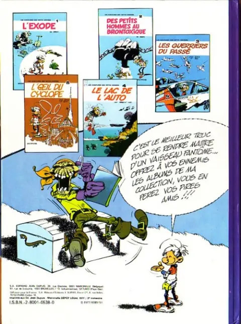 Verso de l'album Les Petits hommes Tome 6 Le vaisseau fantôme