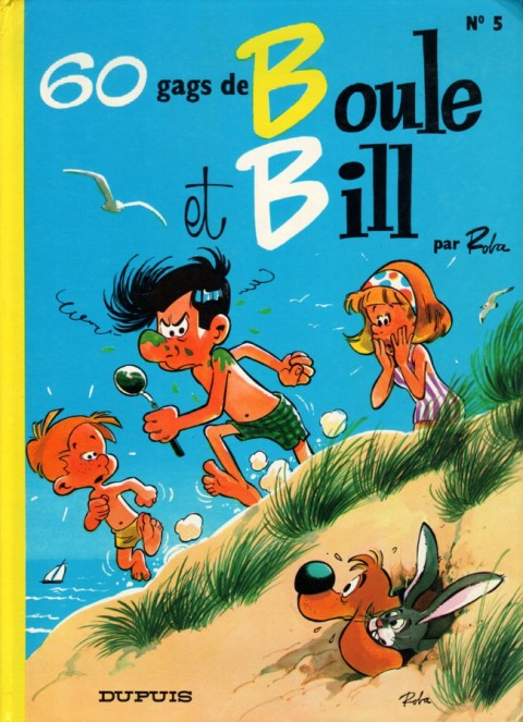Couverture de l'album Boule et Bill N° 5 60 gags de Boule et Bill